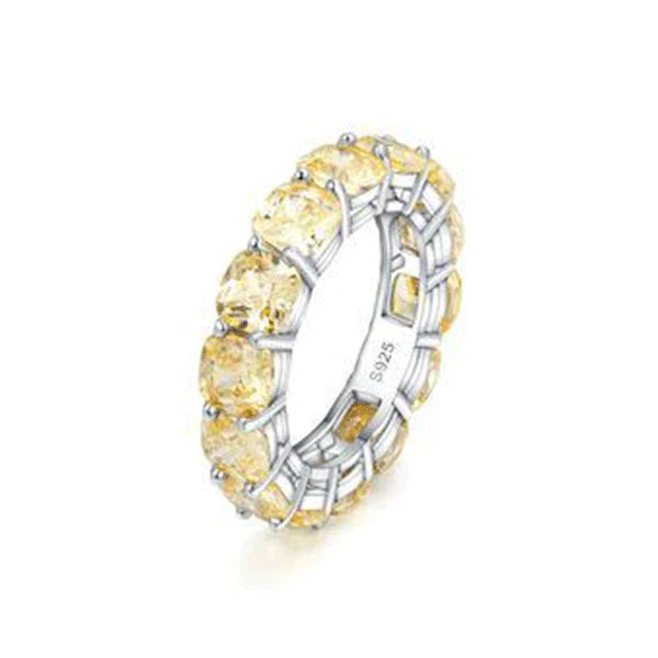 Champagne Eternity Wedding Band