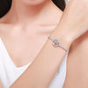 Tree of Life Adjustable 925 Sterling Silver Tennis Bracelet