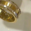 Princess Cut Gender Neutral Wedding Band