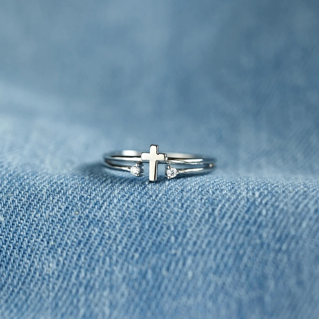 To My Daughter-Eternal Love and Faith Cross Ring