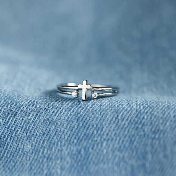 To My Daughter-Eternal Love and Faith Cross Ring