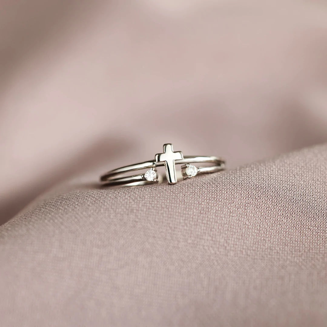 To My Daughter-Eternal Love and Faith Cross Ring