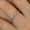 Vintage Eternity Art Deco Stacking Sterling Silver Wedding Band