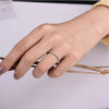 Classic Eternity Thin Sterling Silver Wedding Band
