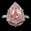 Pear Cut 925 Sterling Silver Engagement Ring