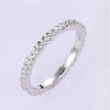 Classic Eternity Thin Sterling Silver Wedding Band