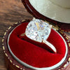 Cushion Cut Moissanite Sterling Silver Engagement Ring
