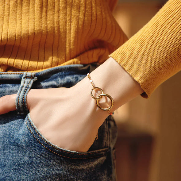 Mother and Daughter Forever Linked Together Bracelet
