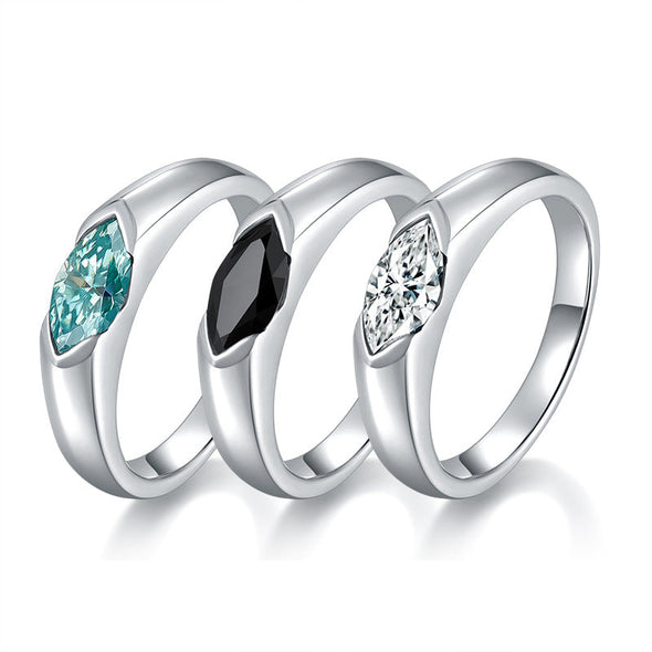The Eye of Horus-Marquise Cut 1.0ct Men &Women Moissanite Wedding Band