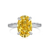 Classic Oval Cut 3.5ct Sterling Silver Engagement Ring