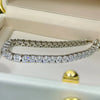 Exquisite Round Cut 925 Sterling Silver Tennis Bracelet