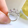 Luxury Five Stones Sterling Silver Band