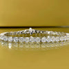 Exquisite Round Cut 925 Sterling Silver Tennis Bracelet