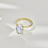Classic Oval Cut 3.5ct Sterling Silver Engagement Ring