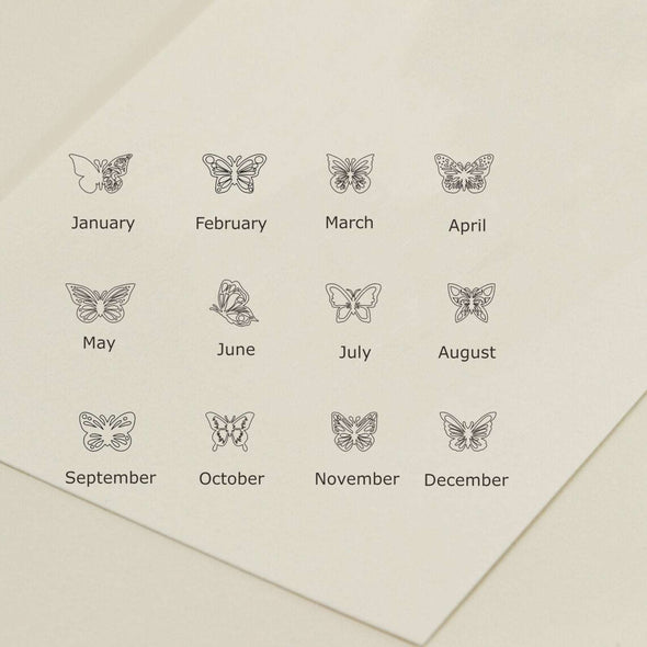 Personalized Butterfly Letters Design Necklace