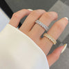 Eternity Oval Cut 925 Sterling Silver Wedding Band