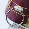 Vintage Fancy Pink Sterling silver Engagement Ring