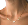 Stainless Steel DIY Double Letters Necklace