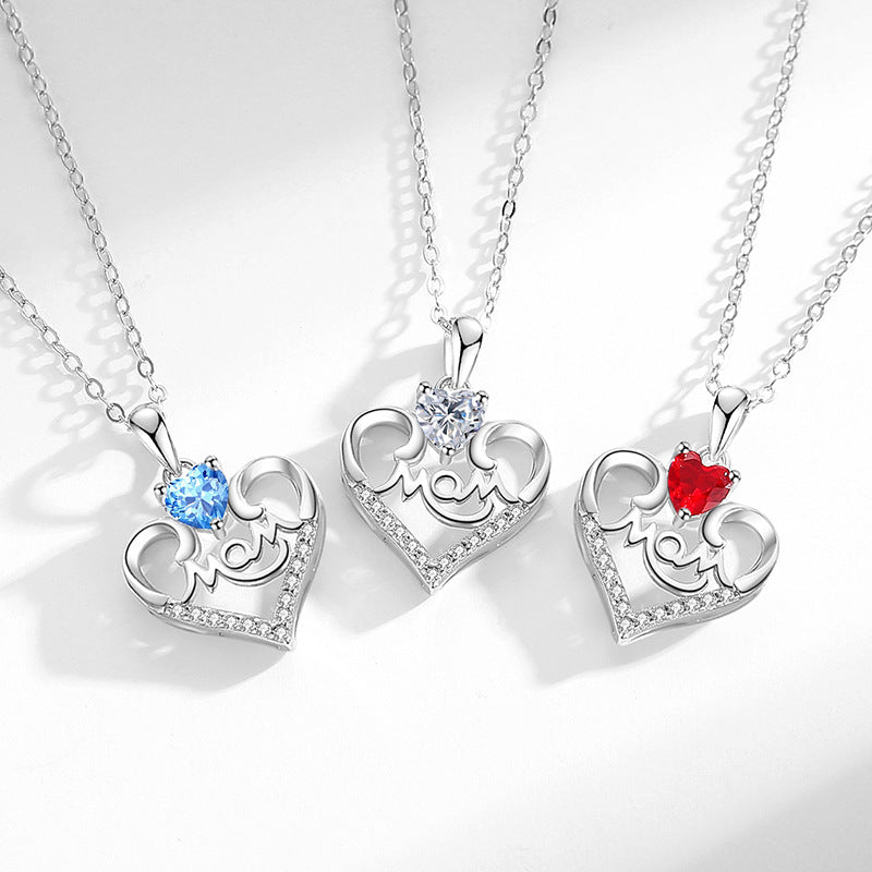 Special Gift Heart Pendant Necklace For Mom