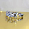 Classic Five Stones Sterling Silver Wedding Band