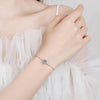 Halo 925 Sterling Silver Stone Bracelet