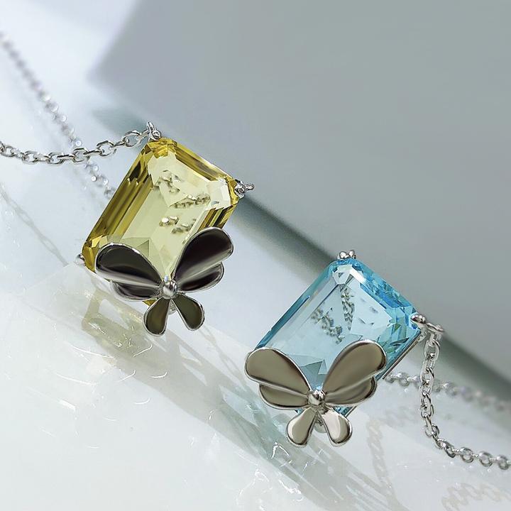 925 Sterling Silver Butterfly Pendant Necklace