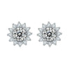 Sunflower Design Stud Earrings