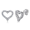 Hollow Heart Stud Earrings