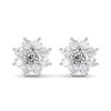 Flower Design Stud Earrings