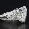 Heart Cut Sterling Silver Engagement Ring