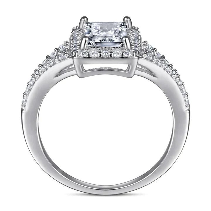 Split Shank Radiant Cut Engagement Ring