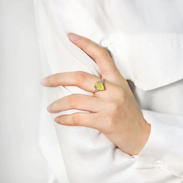 Pear Cut Sterling Silver Party & Engagement Ring