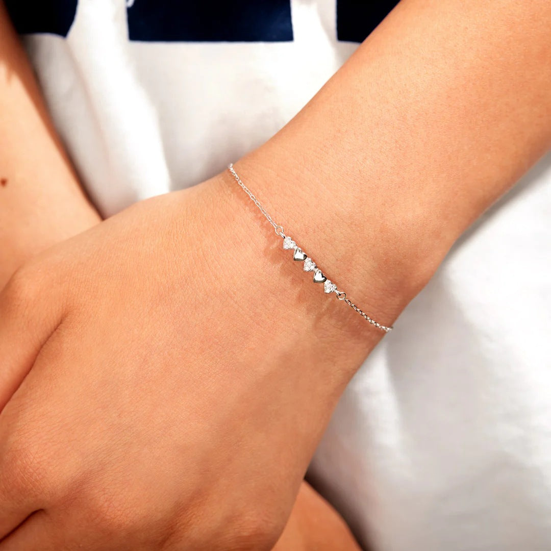 To My Bestie- Simple Heart Friendship Bracelet