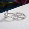 Unique Design Leaf & Vine Halo Oval Cut Bridal Set