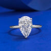 Gorgeous Pear Cut Sterling Silver Engagement Ring